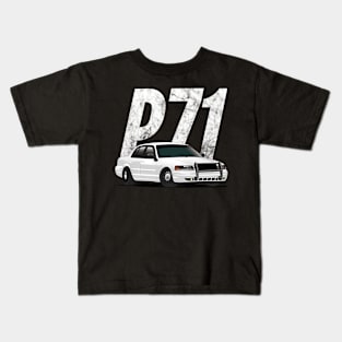 Crown Vic P71 White Cop Car Interceptor Vic Kids T-Shirt